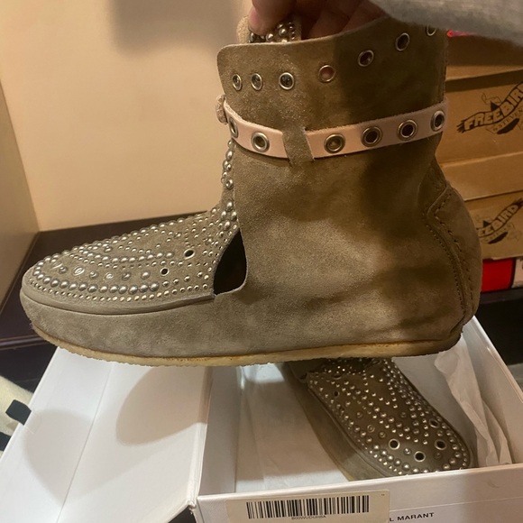 Pre-owned Isabel Marant Studded Moccasin - Taupe Size 40 (8.5 US) - Picture 7 of 9